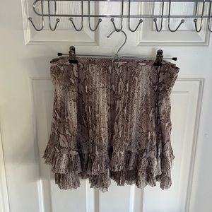 Snakeskin Print Banana Republic Skirt, Size 6